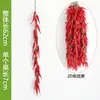 Fruta Calabaza Verdura Decorativa Artificial Pastoral Fruta Verdura Artificial Cadena Colgante Cadena de Chile Rojo Mazorca de Maíz Falsa Ajo