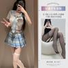 Lencería Sexy Wish Estilo Rojo de Internet Sexy No-off Cuadros Japoneses Estudiante Jk Uniforme Falda Plisada Traje 1003