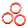 15 colores suministro directo de fábrica hebilla de resorte redonda de color metal para manualidades conector de cadena para perro joyería