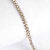 Pulsera de Acero Inoxidable con Incrustaciones de Circonita, Best-Seller Europeo y Americano, Elegante, Lujo Ligero, Sensación de Alta Gama, Chapado en Oro Real, Joyería que No se Desvanece al por Mayor