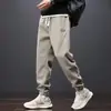 Calça Casual Transfronteiriça Outono Novo Estilo Juventude Marca Tendência Masculina Solta Esportiva Jogger Cintura Elástica Calça Casual Masculina