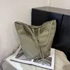 Bolso de Lona de Moda para Mujer 2026 Nuevo Elegante Simple Bolso Cubo Bolso de Hombro Único Bolso Tote Gran Capacidad Bolso para Viajar al Trabajo para Mujer