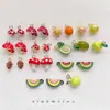 Acessórios Pingente de Cogumelo Colorido Estéreo Pinha Fruta Liga Acessórios para Pingente DIY Acessórios de Gotejamento de Óleo Pulseira Joias Contas