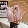 Bolso de mezclilla Verano 2025 Nuevo Estilo Coreano Moda Costuras Un Solo Hombro Ins Popular Bolso Cruzado Tipo Cubo para Mujer