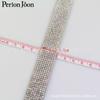 1 yarda comercio exterior transfronterizo venta caliente pedrería hot drilling tira adhesiva decorativa adhesivo hot melt hot drilling código de barras diamante blanco diamante AB ropa