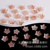 Acessórios de flor de cinco pétalas tridimensional imitando concha esmaltada estilo antigo, presilhas de cabelo DIY, coroas de cabelo, acessórios para brincos, flor de pétala pontuda esmaltada