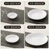 Prato de Tinta Redondo de Porcelana Imitação Weizhuang Prato de Água Paleta de Aquarela Prato para Mistura de Pigmentos de Pintura Chinesa Prato Pequeno para Estudantes Caligrafia