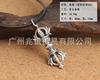Colgante grande de mortero de diamante de plata de ley S925 al por mayor, plata tailandesa retro, instrumento musical Xizang, piercing grande