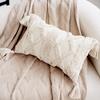 Funda de almohada decorativa de estilo étnico, color blanco cremoso, estilo bohemio marroquí, para sala de estar, sofá, ventanal, almohada de cintura