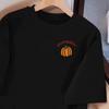 Camiseta Pesada de Verão Masculina 180g Transfronteiriça Manga Curta Masculina Solta Joker Pequena Estampada Camisa Básica Roupas de Marca da Moda