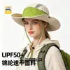 Nuevo Sombrero de Sol de Moda Color-Block Primavera/Verano, Sombrero Transpirable para Exteriores de Pesca y Senderismo, Sombrero de Pescador Protector Solar Estilo Vaquero Occidental