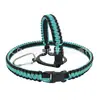 Garrafa de Boca Larga Copo Térmico de Aço Inoxidável Paracord Tecido à Mão Puro Copo de Água Multifuncional Combinação de Corda de Alça Longa Uso Duplo
