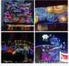 Diseño de Iluminación Exterior para Calles de Centros Comerciales, Iluminación Led Project Canopy, Luces de Decoración Ambiental, Pintura de Luz, Espectáculo de Luces Personalizado