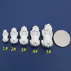 Prata 999 pura 3D joias de prata dura acessórios Ingotinhos da sorte Lucky Lucky contas acessórios tecidos DIY feitos à mão