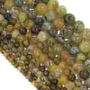 Ágata Calcedonia de Seda Enredada Rayas de Dragón Negro Natural Cuentas Sueltas Pulsera Collar de Joyería DIY Hecho a Mano Accesorios al por Mayor