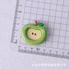 Texturizado color sólido hielo a través de simulación fruta DIY accesorios de resina fresa durián refrigerador parche para carcasa de teléfono