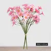 Flores Artificiales, Ramo de Crisantemos Blancos, 50 Cabezas de Flores Falsas, Manojos Pequeños Pastorales Simulados, Decoraciones para Mesa de Comedor en Casa, Venta al por Mayor