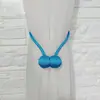 Fábrica de origen stock correa de hebilla magnética de cortina de bola enrollada a mano sala de estar todo partido simple sin perforación hebilla de cortina