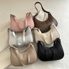 Estilo Coreano Indentación de Letra Distintiva Gran Capacidad 2025 Nuevo Simple Estilo Coreano de Viaje Moda Bolso de Hombro Axila para Mujeres