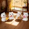 Paisaje en Miniatura Creativo Dibujos Animados Estilo Antiguo Lindos Gatitos Figuras Decoración DIY Accesorios Escritorio de Oficina Mini Adornos