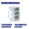 Armário móvel rotativo Bobby multifuncional moderno armário de armazenamento multi-camada simples com rodas rack de armazenamento da sala de estar