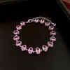 Pulsera con Hebilla Ovalada de Circonita Francesa, Moderna, Ligera y Lujosa, Pulsera de Alta Gama, Fresca, Dulce y Elegante, Exquisita Joyería para Manos