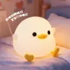 Luz Noturna de Silicone de Pato, Luz Ambiente, Proteção para os Olhos, Luz para Alimentação, Companheiro de Sono para Quarto Infantil, Luminária de Mesa de Cabeceira, Nuvem