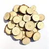 Peças de Madeira Redondas DIY Materiais para Pintura à Mão Peças de Madeira Naturais Feitas à Mão Lascas de Madeira Decoração de Jardim de Infância Blocos de Madeira com Anéis de Árvore Parede de Fundo