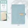 Caderno A5, Estilo Simples de Negócios, Diário de Aparência Sofisticada, Couro Macio, Espessado, com Fivela, Personalizável, Pode Ser Impresso com Logo