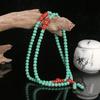 Pulsera de cuentas Xizang de 108 cuentas de 8 mm, retro, estilo nacional, pulsera de esmalte coloreado, pulsera de juego roja de los estados en guerra al por mayor