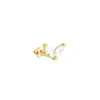 Novidade 2024 Brincos Pingente Flor Cravejados com Zircônia Cúbica Conjunto Completo de Brincos Folha com Diamantes Decoração Presente de Feriado