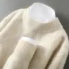 Baicai Rong Nuevo Otoño/Invierno 100% Lana Pura Suéter Grueso de Punto Trenzado Cálido para Hombre Tejido Base