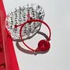 Pulsera de Cuerda Roja Cinabrio Imperial Zijin Tejida a Mano para el Año de la Vida Hebilla Ping An Cuerda Roja Redonda para Hombres y Mujeres
