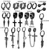Cross-border E-Commerce Cross Ear Buckle Fashion Titanium Steel Punk Brincos de aço inoxidável Brincos de moda Brincos masculinos Joias de orelha