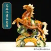 Caballo de Cerámica Tang Sancai, Adorno Artesanal del Año del Caballo, Caballo de Cerámica para Sala de Estar y Oficina, Éxito en Todo, Regalo de Decoración para Escritorio