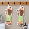 Toallas de Mano con Forma Personalizada con Logo de Imagen IP, Pañuelos de Mano Absorbentes Colgantes de Vellón de Coral, Toallas de Mano de Dibujos Animados Bordadas y Estampadas