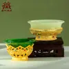 Cuenco de Loto Yuan Hui para Buda para Sala de Buda Taza de Suministros de Agua de los Ocho Auspiciosos Suministros para el Hogar de Buda