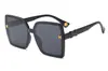 Gafas de sol de alta gama sin montura, con borde cortado, modelo Big H 2023, para mujer, para conducir y viajar, gafas de sol de moda, retro y trendy.
