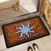 Alfombrilla de suelo de barro de diatomeas absorbente floral para baño, inodoro, antideslizante, absorbente, entrada de baño, alfombrilla antideslizante para pies