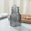 Vaso de Vidro Glaciar com Alto Valor Estético, Vaso de Boca Larga Estilo Ins para Mesa de Centro de Sala de Estar e Quarto, Adequado para Arranjos de Flores Hidropônicas e Decoração