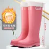 Botas de Lluvia de Moda Transfronterizas de Caña Alta para Mujer, Botas de Agua para Adultos, Botas de Exterior Impermeables y Antideslizantes de Caña Alta, Botas de Nieve, Botas de Motocicleta