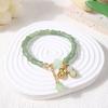 Nova pulseira de bambu estilo chinês Imitação de estilo nacional Dongling Jade Festival Pulseira de cintura alta Templo de área cênica Pulseira de fivela segura quente
