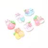 Transparente Conejito Fresa Limón Oso diy Gel Crema Carcasa para Teléfono Titular Accesorios para el Cabello Vaso de Agua Tarjeta Coo Accesorios de Resina
