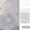 Adesivos de Unha Líquidos Borboleta Coloridos Embossados Japonês Retrô Adesivos de Unha Decoração Fábrica Atacado Adesivos Embossados