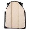 Chaleco corto para hombre y mujer con bolsillo cuadrado interior para padre, al por mayor, forrado de vellón cálido, talla grande para mediana edad y ancianos