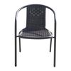 Silla de ratán para exterior, balcón, ocio, hierro, patio, exterior, exterior, jardín, respaldo, impermeable, mesa y silla de ratán, combinación