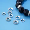 Anillo de Cierre Separador de Plata de Ley de 7-8-9 mm para Pulsera Tradicional de Semillas de Coco Estrella y Luna Anillo de Cierre Separador Estrella
