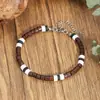 Pulsera de Concha de Coco Natural Estilo Nuevo Transfronteriza de Acero Inoxidable para Hombre Joyería Bohemia de Verano para Playa Venta al por Mayor