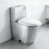 Inodoro de Acero Inoxidable 304 Transfronterizo, Inodoro Antiolor para Lugares Públicos y Estaciones de Tren de Alta Velocidad, Inodoro Antihielo y Resistente a Grietas para Baños