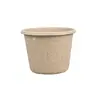 Maceta redonda de pulpa de papel biodegradable con agujeros para ventilación, maceta de cultivo para cultivo de plántulas de verduras y flores en balcón de casa